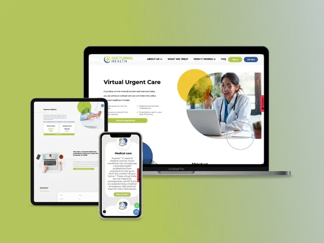 Docturnal Health project mockup