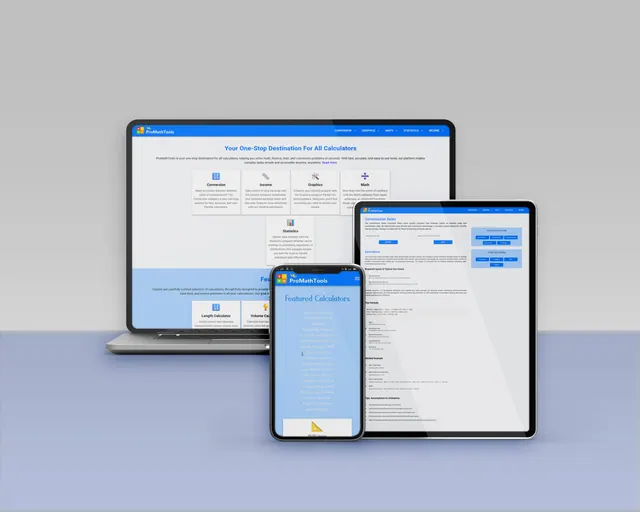 ProMathTools Websites project mockup