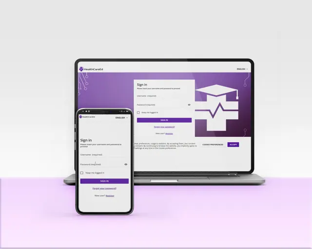HealthCare Ed Websites SAAS CRM project mockup